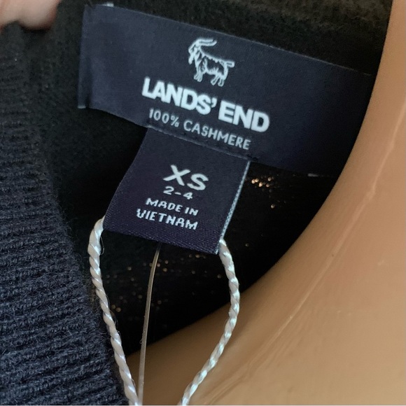 LANDSEND Women's Cashmere Crew Neck Long Sleeve Sweater Tee - Picture 5 of 5